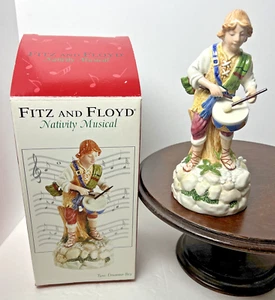 Vintage Fitz And Floyd Nativity Drummer Boy Musical Figurine IOB 2005 FF - Picture 1 of 13