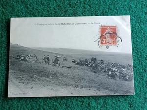CPA 55 Combat cycliste du 25e Bataillon de Chasseurs - Au Combat - Imagen 1 de 2