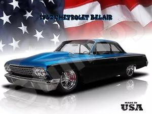 1962 CHEVROLET BELAIR Metal Sign 9" x 12" or 12" x 16" - Bild 1 von 1