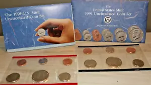 US MINT BANKFRISCH D / P COIN SET 1991 - Bild 1 von 6