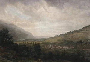 BEX - Panoramaansicht - kolorierter Stahlstich um 1860 - Picture 1 of 2