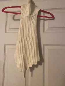 Größe Med Cream Back Out Tube Rollkragenpullover Shirt - Bild 1 von 4