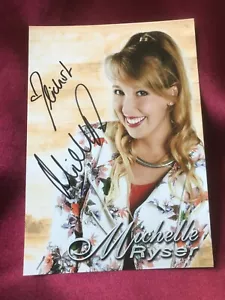 Autogramm MICHELLE RYSER-Volksmusik SCHWEIZ-Volkscountry-Sängerin-AK - Foto 1 di 1