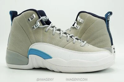 AIR JORDAN 12 XII RETRO GS NEW SZ 6Y WOLF GREY UNIVERSITY BLUE WHITE 153265 007 - Image 1 of 4
