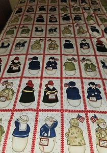 Daisy Kingdom SNOW Heroes Garland Sandi Gore Evans Fabric 1 Yard 32" X 44" Wide - Picture 1 of 10