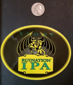 stone brewing company sticker ** vintage ruination  logo sticker *** craft beer - Picture 1 of 1