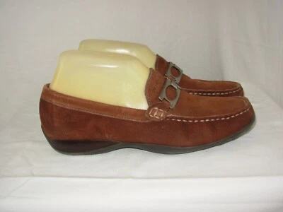GEOX Mocassins Femme P.37 Confortables (chausse grand) Daim marron - Photo 1/4