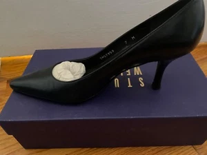 Stuart Weitzman Clara in Navy Kid nagelneu nie getragen - Bild 1 von 5