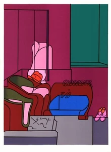 Original 1970 Lithograph "Chocolate Kid" by Valerio Adami - Picture 1 of 1