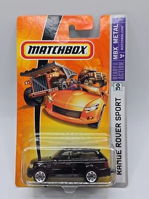 Matchbox MBX Metal (2007) Range Rover Sport Black Toy Car #26 - Image 1 of 4