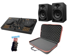Pioneer DJ DDJ-FLX4 2-Channel DJ Controller w/ DM-40D Speakers + EVA Carry Bag - Picture 1 of 6