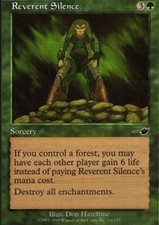 MTG magic cards 2x x2 Light Play, English Reverent Silence Nemesis