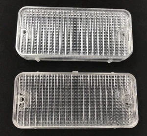 Pair Front Clear Park Light Lamp Lenses for 1967-1968 Chevy Pickup Truck - Picture 1 of 2