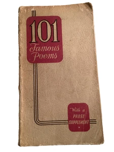 101 berühmte Gedichte mit Prosabeilage Softcover Buch überarbeitete Auflage 1939 Antiq - Bild 1 von 8