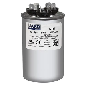 35 + 5 uf MFD 370 voltios VAC - Reemplaza el condensador redondo de doble funcionamiento GE 97F9834 - Imagen 1 de 5
