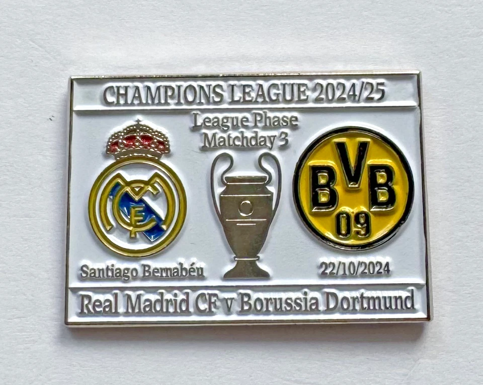 PIN Real Madrid - Borussia Dortmund CHAMPIONS LEAGUE 2024/2025 - Matchday 3 - Bild 1 von 1