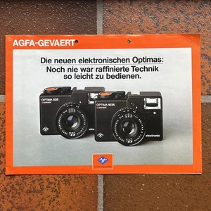 AGFA Die neuen elektonischen Optimas - Faltprospekt 6 Seiten - Bild 1 von 2