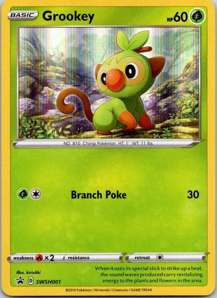 Black Star Promo Grookey - SWSH001 Promo SWSH: Sword & Shield Promo Cards - Image 1 of 2