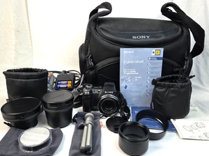 Cámara digital Sony Cyber-shot DSC-H5 7,2 MP 12x zoom paquete 3 lentes accesorios - Imagen 1 de 21