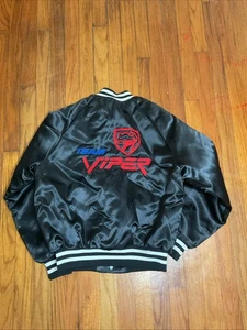 Bomber vintage raso Dodge Viper nero uomo S made in USA personalizzato anni 90 - Foto 1 di 10