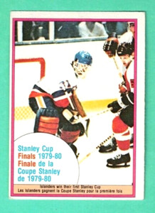 (1) BILLY SMITH 1980-81 OPC #264 ISLANDERS GOALIE STANLEY CUP EX/EX+  (G3903)