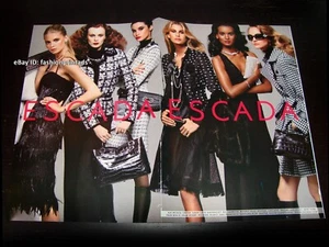 ESCADA 4-Page PRINT AD Fall 2005 JULIA STEGNER Karen Elson LIYA KEBEDE Meisel - Picture 1 of 2