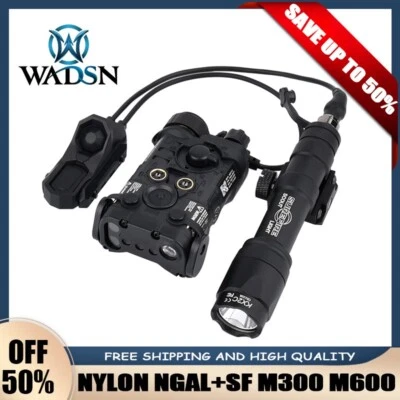 Tactical NGAL Red Green IR Laser Surefir M300 M600 Flashlight AXON Dual Switch - Image 1 of 4