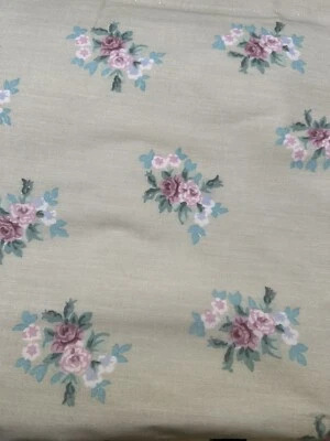 Paneles cortinas de bolsillo vintage Laura Ashley 40x84 varilla 2 Floret Foto 1 de 4