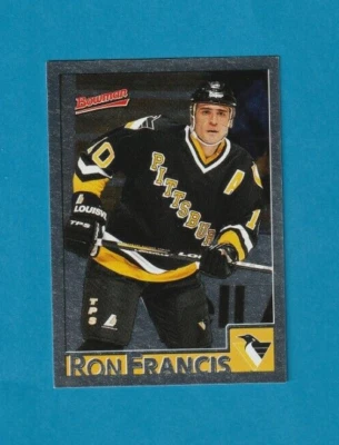 1995-96 Bowman Hockey ALL-FOIL parallel # 31 Ron Francis PITTSBURGH PENGUINS - Image 1 of 2