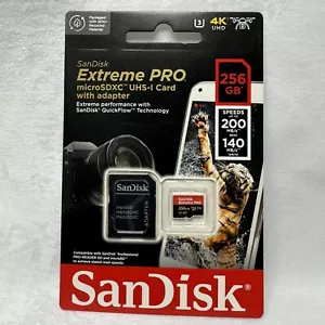 SanDisk Extreme PRO 256GB microSDXC UHS-I Memory Card - Picture 1 of 2