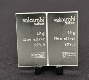 20 grammi argento 2 lingotti Valcambi Suisse da argento CombiBar lingotti 2x10 grammi -5006 - Foto 1 di 2
