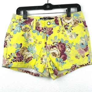 Masoi Jean Yellow Floral Shorts Kids Size 11 MM3860 Design in USA - Picture 1 of 9