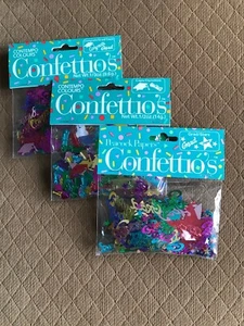 ABSCHLUSSTISCH ODER KARTE KONFETTI GLÜCKWÜNSCHE HÜTE DIPLOME - 3er Pack - Bild 1 von 1