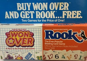 Parker Brothers Won Over & Rook Card Games Set Vintage 1983 BRAND NEW! WONOVER - Picture 1 of 2