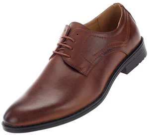 Herren Business Schnürer Braun Halbschuh Anzug Hochzeit Schuhe Abendschuhe 18945 - Bild 1 von 8