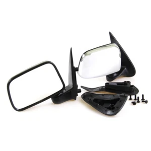 CHROME DOOR MIRRORS FIT TOYOTA HILUX 6th GEN SURF TIGER LN145 165 166 170 RZN173 - Picture 1 of 6