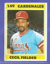 1987 Venezuelan League Sticker CECIL FIELDER # 149 NEVER GLUED !