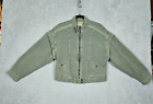 We The Free Women’s Green Zip Front Quilted Coat Jacket Size S
