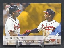 Ronald Acuna/Ozzie Albies RC Topps Now BRAVES Players Weekend GOLD BONUS #PWB-64