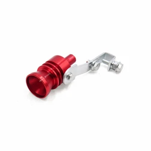 Red Turbo Sound Whistle Muffler car Pipe Auto Blow off Valve Simulator L - Picture 1 of 6