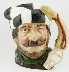 Seltener Vintage großer königlicher Doulton Charakterkrug D6609 ~ Der Trapper - Bild 1 von 3