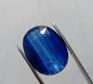 Piedra preciosa suelta de cianita color azul corte natural calidad gema de 23 quilates de Pakistán - Imagen 1 de 11