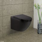 New Fienza Koko Matte Black Wall Hung Toilet  (cistern Not Included) K2376mb