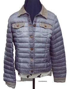 JOTT Marylin S extraleichte Daunen Stepp Jacke im Jeanslook Grau - Bild 1 von 6