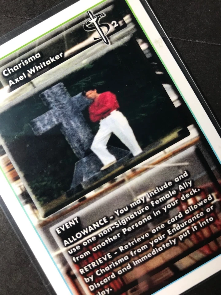 Axel Whitaker  CHARISMA   Highlander 2nd Edition  2E  CCG TCG    Legacy - Image 1 of 1