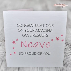 Personalised Congratulations On Your GCSEs Passed Your Exams Card Girls Boys - Picture 1 of 10