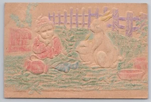 Postal de Pascua en relieve Baby and Bunny - Imagen 1 de 2