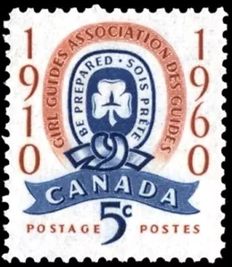 Canada # 389 GIRL GUIDE EMBLEM VF-NH Brand New 1960 Original Pristine Gum - Picture 1 of 1
