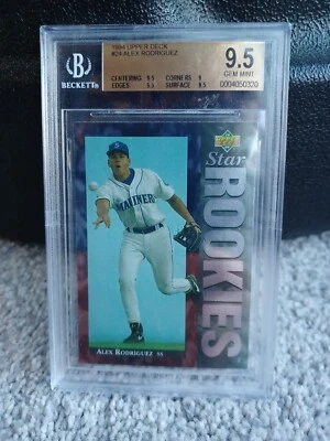 Alex Rodriguez 1994 Upper Deck Rookie Card (RC) #24- BGS Graded 9.5 Gem Mint - Image 1 of 2