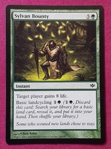 Magic The Gathering CONFLUX SYLVAN BOUNTY green card MTG - Picture 1 of 2